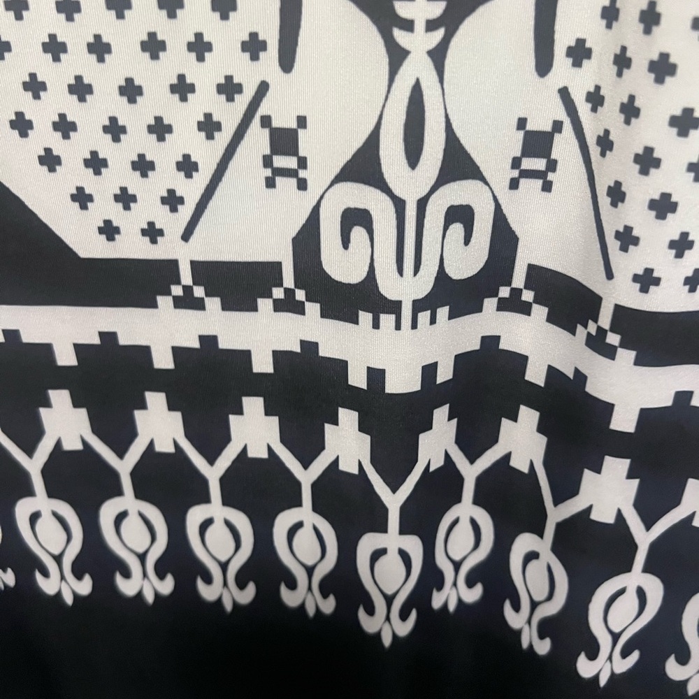 Black and White Patterned summer dress